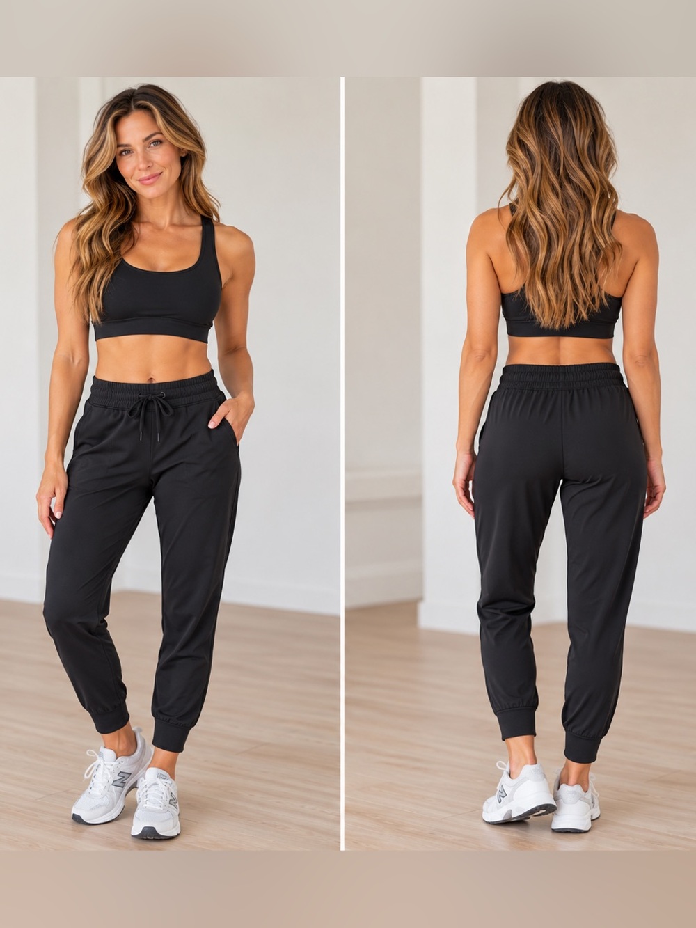 32 Degrees Black Women's Active Jogger Pants